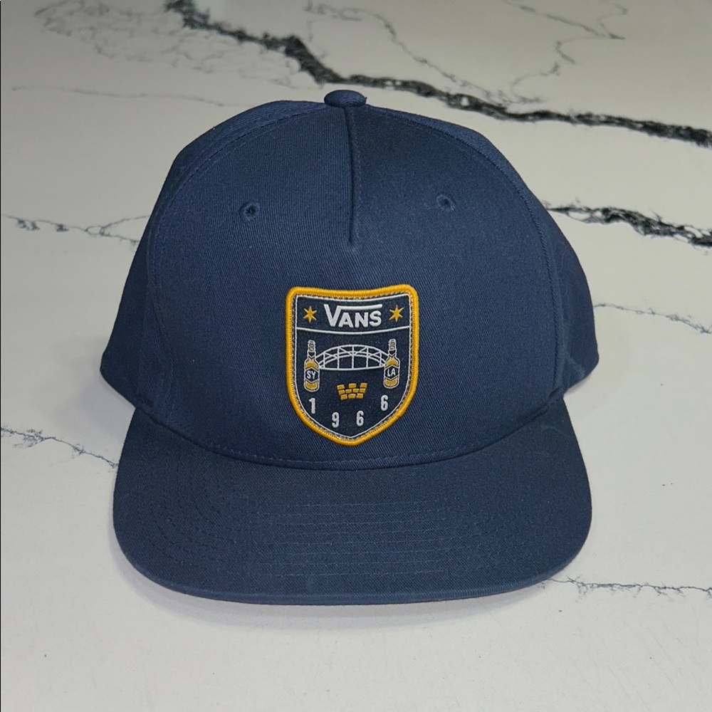 Vans Dark Blue Cap with Yellow Emblem
